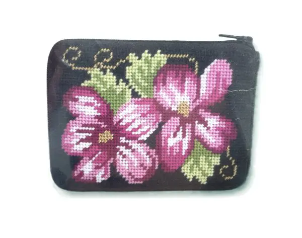 Climbing Rose Coin Purse-Stitch and Zip