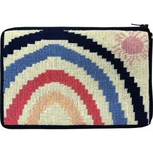 Rainbow Stitch & Zip Cosmetic Case