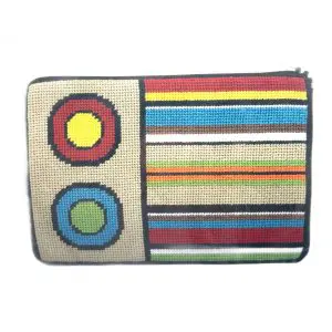 Stripes and Circles-Stitch & Zip