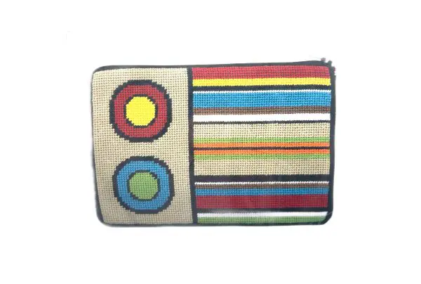 Stripes and Circles-Stitch & Zip