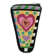 Hearts Scissor Case- Stitch & Zip