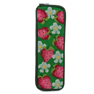 Strawberries-Stitch & Zip-Half Specs Case