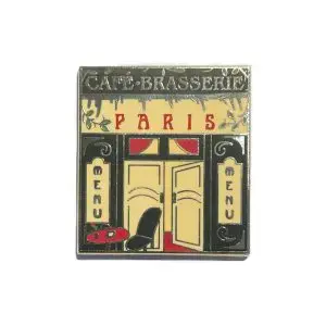 Brasserie- 1 2/8 x 1 3/8"