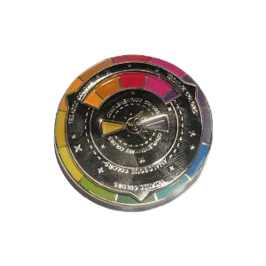 Color Wheel Spinner-Black -2"
