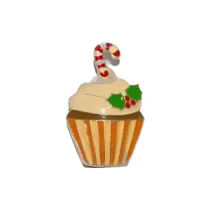 Cupcake (candy cane) - 1 1/8"x 1 3/4"