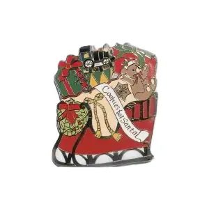 Santa Sleigh- 1 1/2 x 1 1/2 "