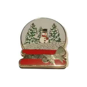 Snowman Snow Globe - 1 1/4"x 1 3/8"