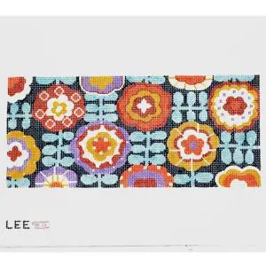 Folk Flowers 8.25" x 14"-18 Mesh