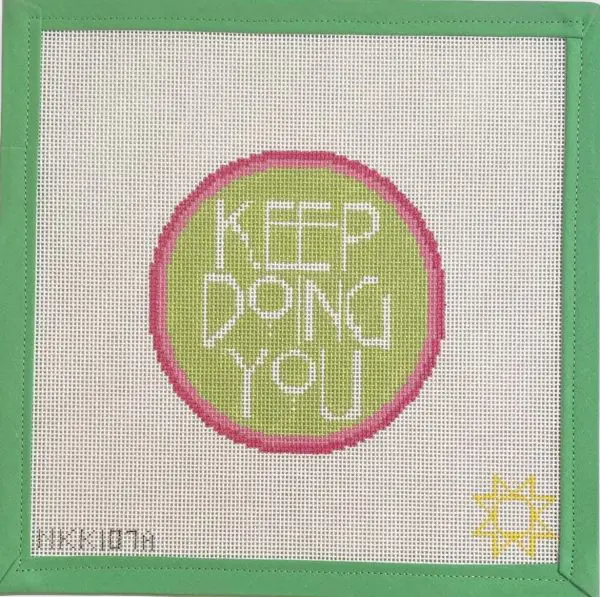 Keep Doing You-4" Round-18 Mesh