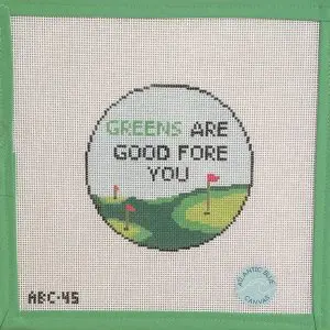 Greens are Good Fore You -18 Mesh 4" Round
