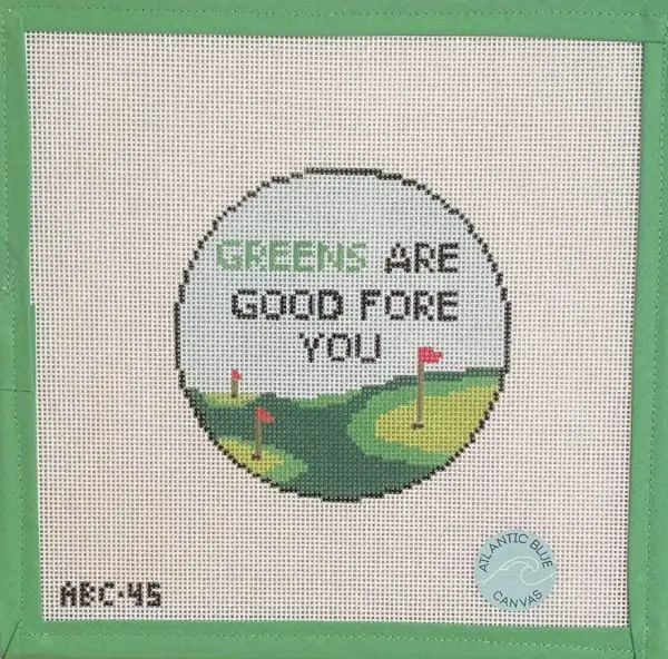 Greens are Good Fore You -18 Mesh 4" Round