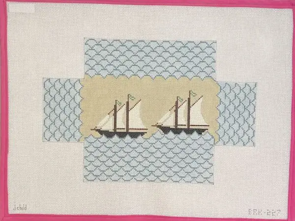 Sailboats Brick Cover -13 Mesh 13" x 8 3/4"