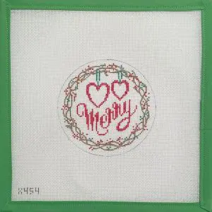 Merry Hearts-4" Round 18 mesh