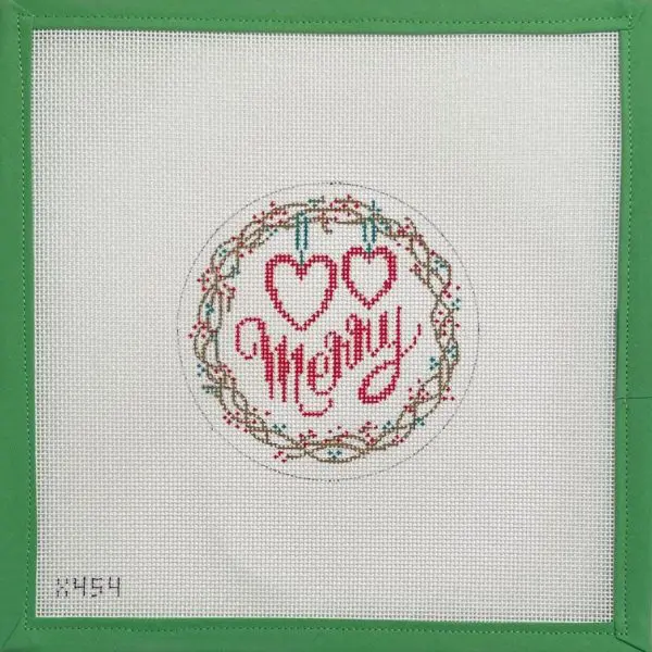 Merry Hearts-4" Round 18 mesh