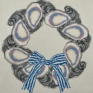 Oyster Wreath - 13" x 12.5" -  13 Mesh