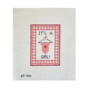 Variation #15055 of It’s a Girl! 3 1/2″ X 4 3/4″ 18 Mesh