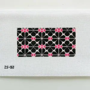 Black Poppy Pattern- 6" X 3" 18 Mesh