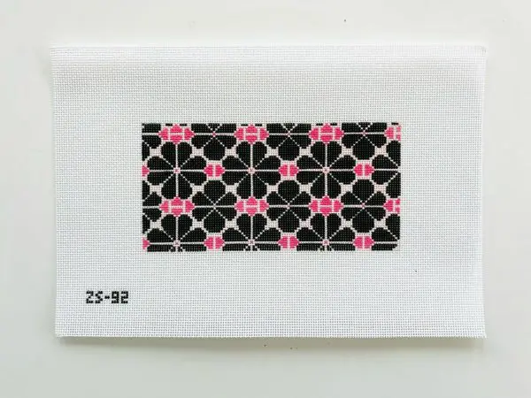 Black Poppy Pattern- 6" X 3" 18 Mesh