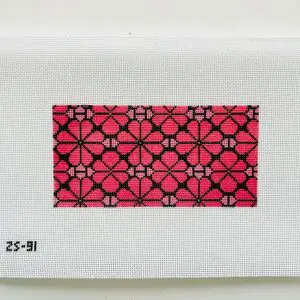 Pink Poppy Pattern- 6" X 3" 18 Mesh
