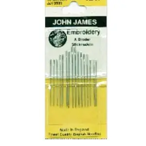 John James Needles-Embroidery Hand Needles-Size 3/9 16/Pkg