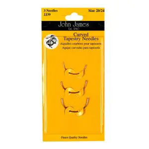 John James Needles- Curved Tapestry Hand Needles-Size 20/24 3/Pkg