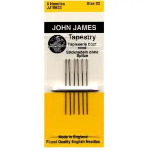 John James Needles-Tapestry -Size 22 -6 Pack