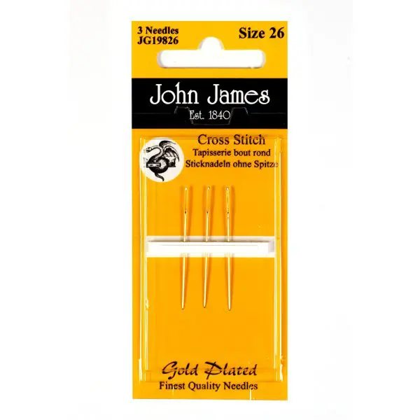 John James Needles- John James Gold Tapestry Hand Needles-Size 26 3/Pkg