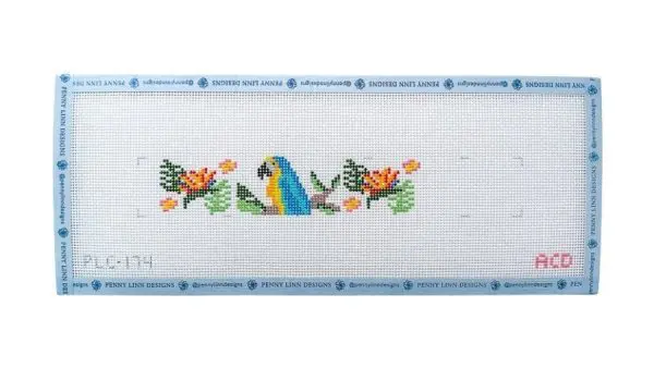 Parrot in Paradise Keychain- 10" X 1.81" -13 Mesh