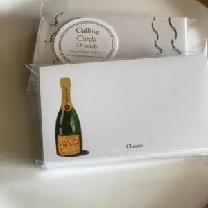 Champagne Calling Cards- 3.5" x 2"
