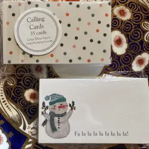 Snowman Holiday Calling Cards- 3.5" x 2"