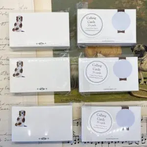 Staffordshire Dog Calling Cards- 3.5" x 2"