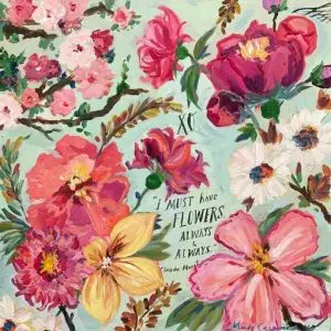 Monet's Flowers Greeting Card- 4.5" x 6"