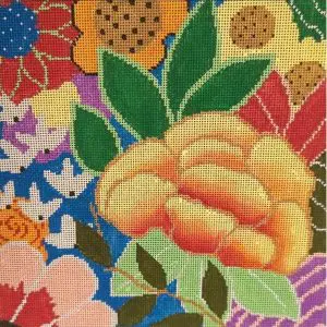 Large Floral Pillow-11.1" x 11.1" -13 Mesh