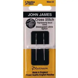 John James Needles-Platinum Tapestry- Size 22- 2 Pack