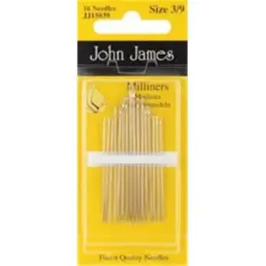 John James Needles-Milliners-Size 3/9- 16 Pack