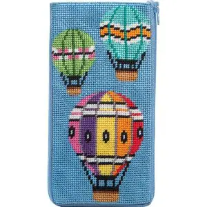 Balloons in Flight-Stitch and Zip-Eyeglass case