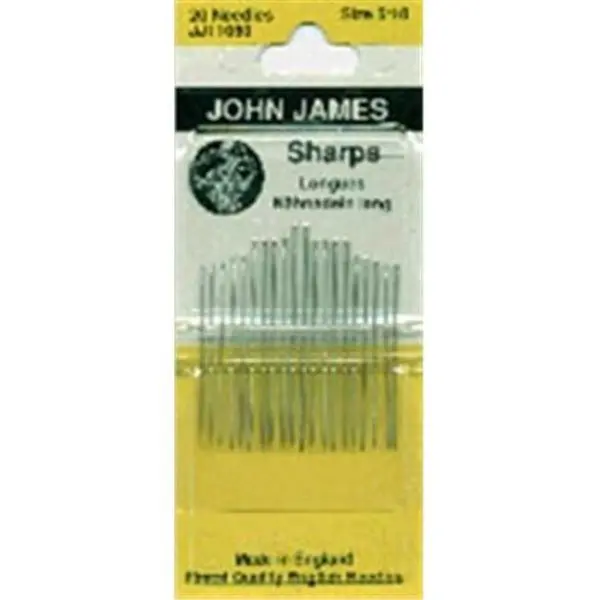John James Needles-Sharps-Sized 5/10- 20 Pack