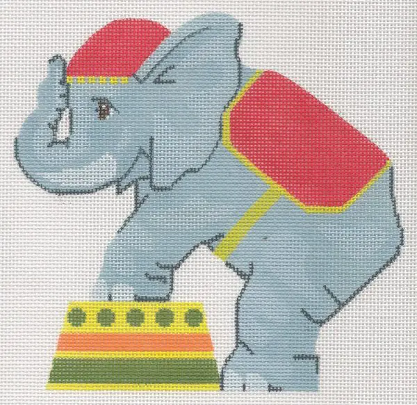Circus Elephant-6" x 6" 18 mesh