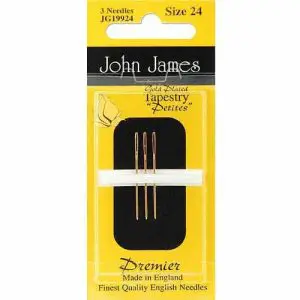 John James Needles-Gold Tapestry Petites-Size 24- 3 Pack
