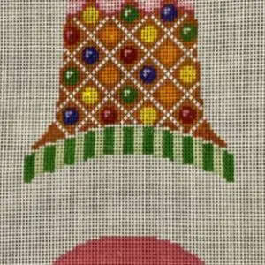 Dimensional Bell Gingerbread-3.5 " x 4" -18 Mesh