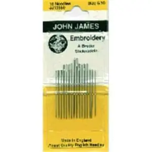 John James Needles-Embroidery-Size 5/10 -16 Pack