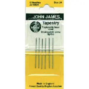 John James Needles-Tapestry-Size 24- 6 Pack