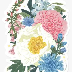 Lush Flora | Clear Vinyl Sticker