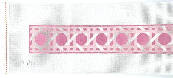 Bag Straps- Large Pink Cane - 36" x 2"-13 Mesh