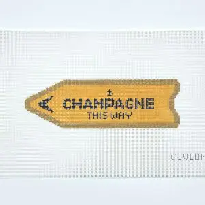 Champagne This Way (Orange)- 6.5" x 2" 18 Mesh