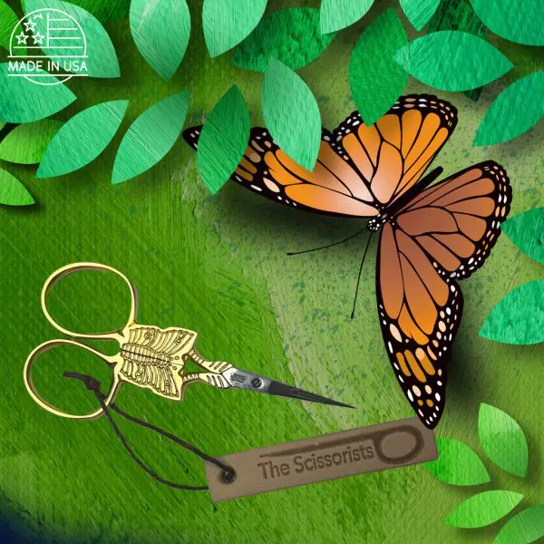 Butterfly Scissors - Gold Handle