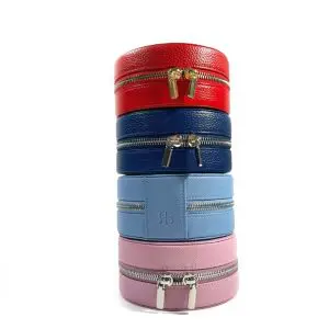 Self-Finishing 5" Round Jewelry Box - Navy