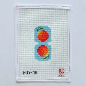 Oranges Scissor Fob - 2" x 4" - 13 Mesh