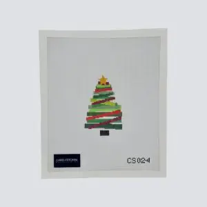 Multicolored Christmas Tree Holiday Colors 4.5" - 18 mesh