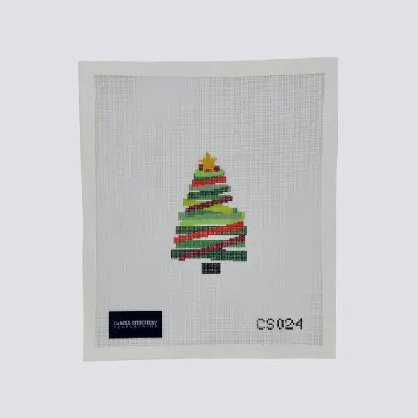 Multicolored Christmas Tree Holiday Colors 4.5" - 18 mesh